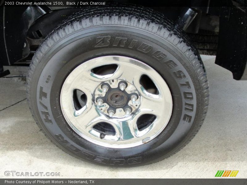 Black / Dark Charcoal 2003 Chevrolet Avalanche 1500