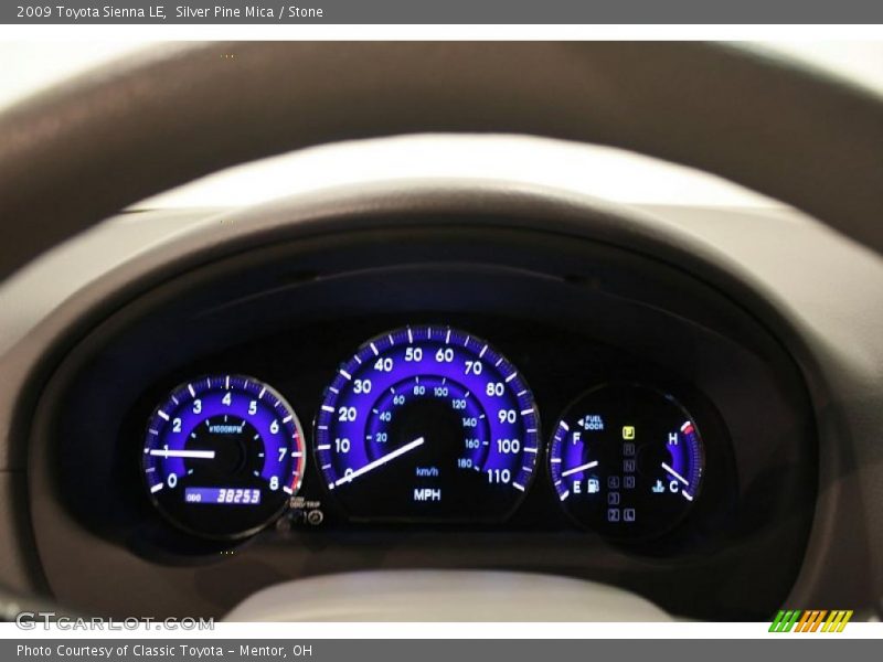 Silver Pine Mica / Stone 2009 Toyota Sienna LE