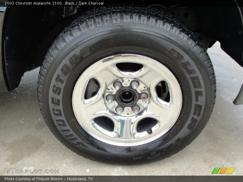 Black / Dark Charcoal 2003 Chevrolet Avalanche 1500
