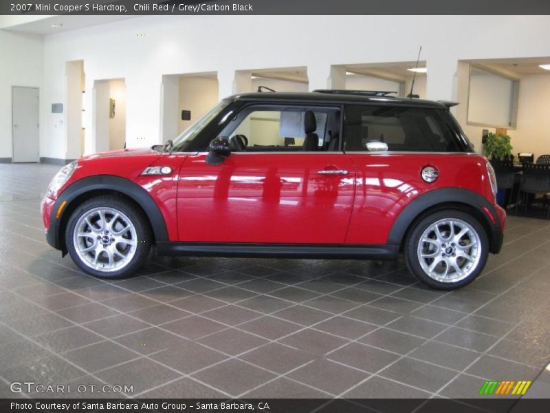 Chili Red / Grey/Carbon Black 2007 Mini Cooper S Hardtop