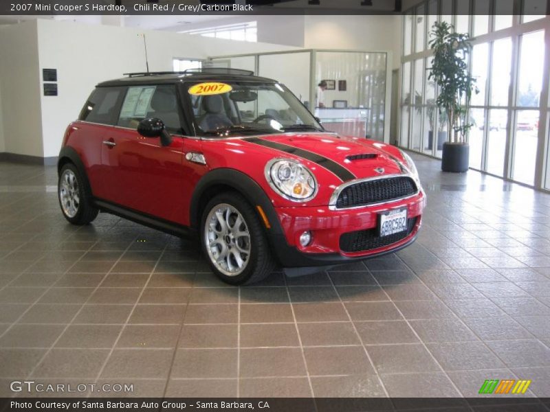 Chili Red / Grey/Carbon Black 2007 Mini Cooper S Hardtop