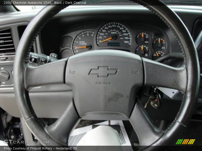 Black / Dark Charcoal 2003 Chevrolet Avalanche 1500