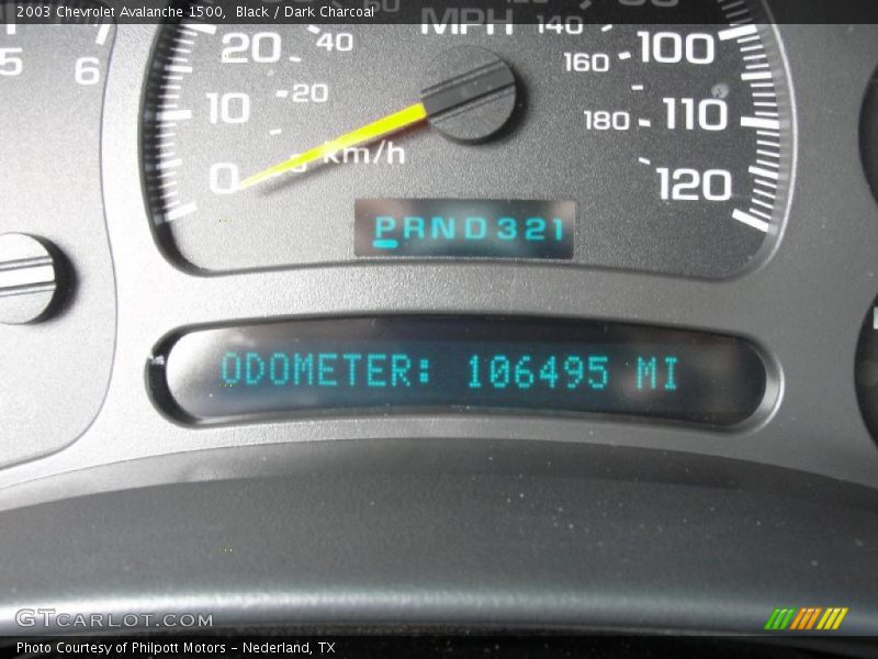 Black / Dark Charcoal 2003 Chevrolet Avalanche 1500