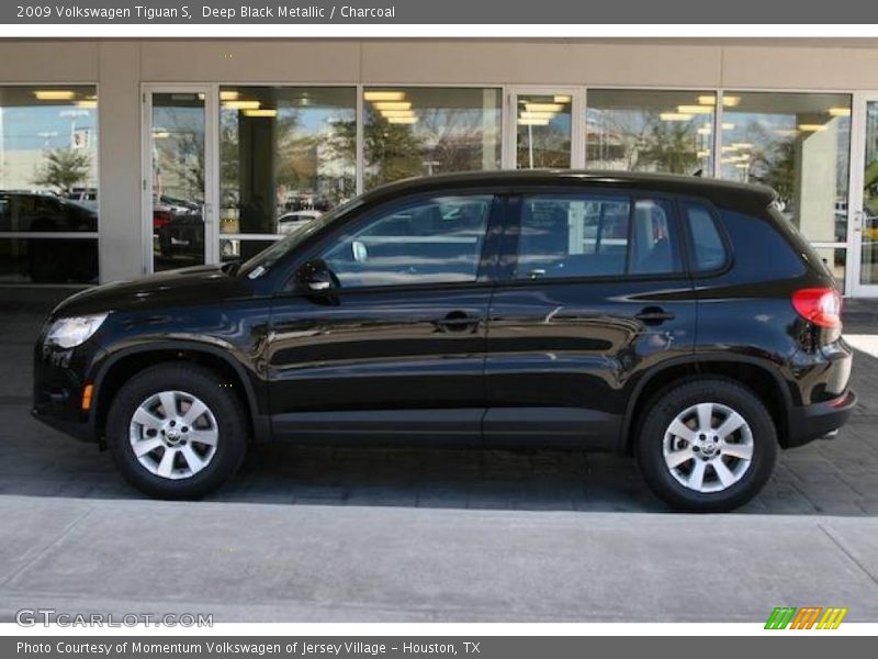 Deep Black Metallic / Charcoal 2009 Volkswagen Tiguan S
