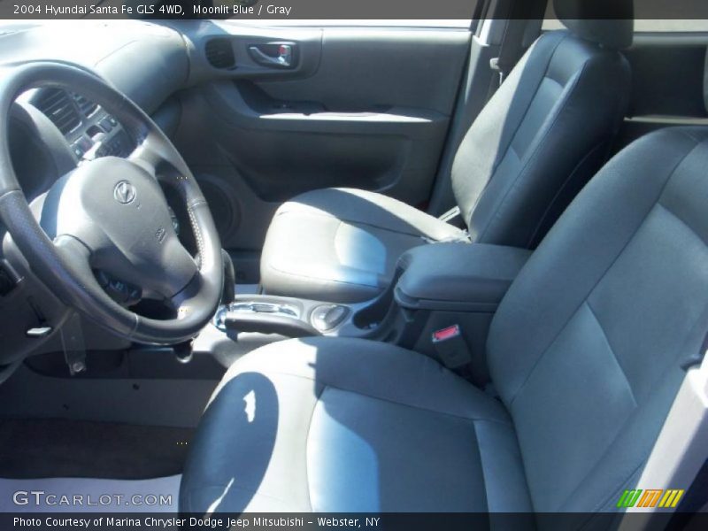 Moonlit Blue / Gray 2004 Hyundai Santa Fe GLS 4WD