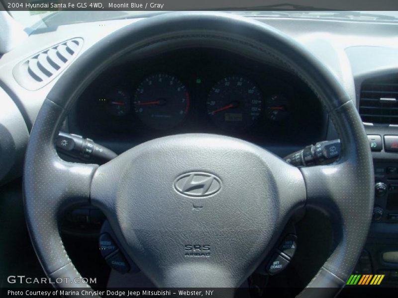 Moonlit Blue / Gray 2004 Hyundai Santa Fe GLS 4WD