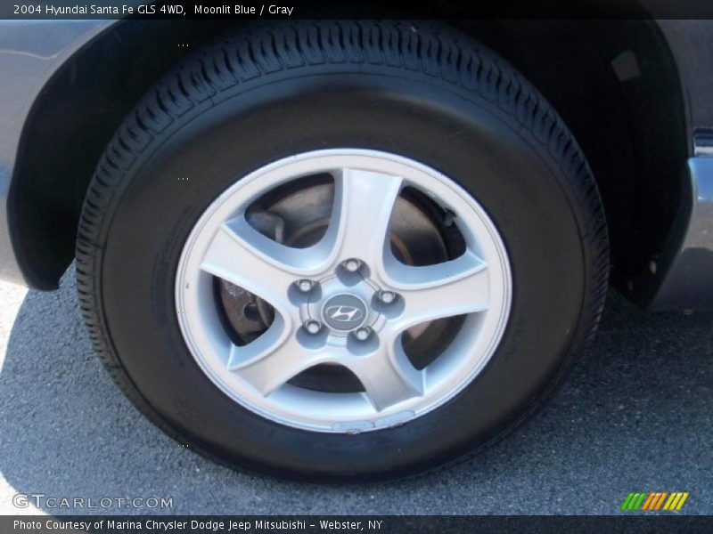 Moonlit Blue / Gray 2004 Hyundai Santa Fe GLS 4WD