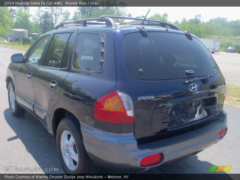 Moonlit Blue / Gray 2004 Hyundai Santa Fe GLS 4WD