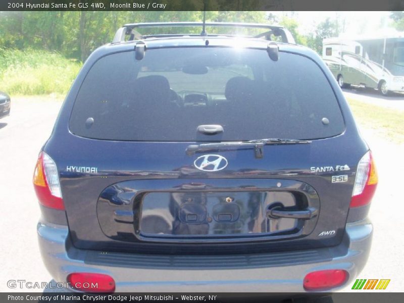 Moonlit Blue / Gray 2004 Hyundai Santa Fe GLS 4WD