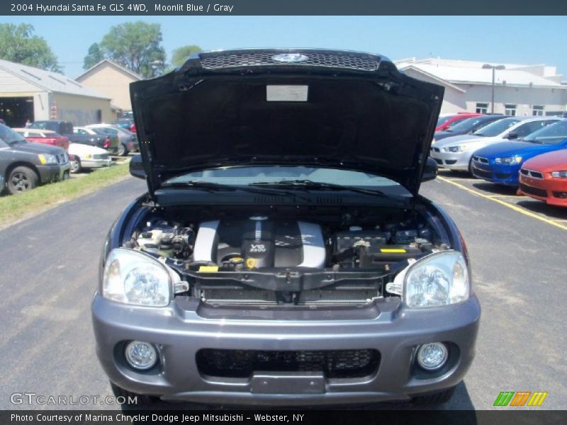 Moonlit Blue / Gray 2004 Hyundai Santa Fe GLS 4WD