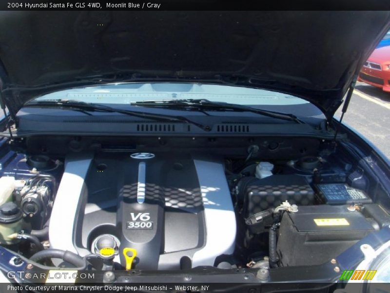 Moonlit Blue / Gray 2004 Hyundai Santa Fe GLS 4WD