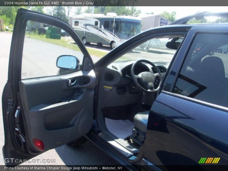 Moonlit Blue / Gray 2004 Hyundai Santa Fe GLS 4WD