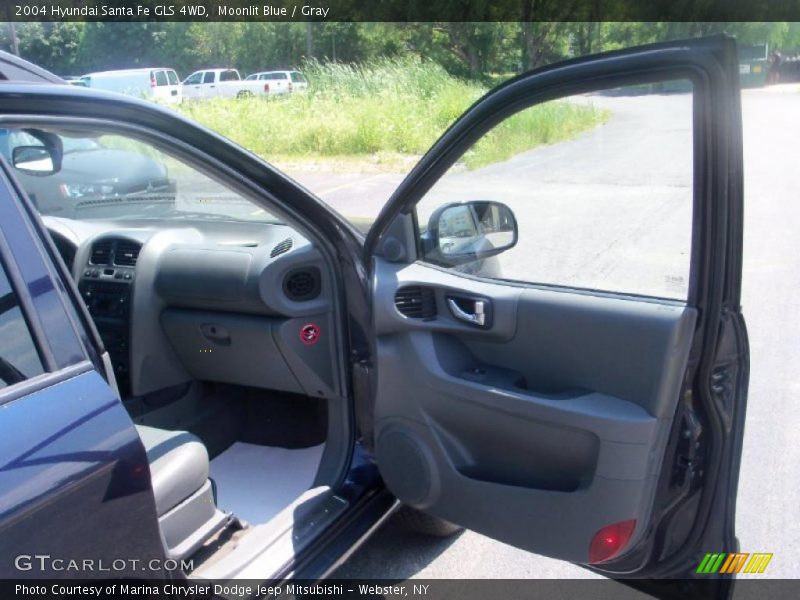Moonlit Blue / Gray 2004 Hyundai Santa Fe GLS 4WD