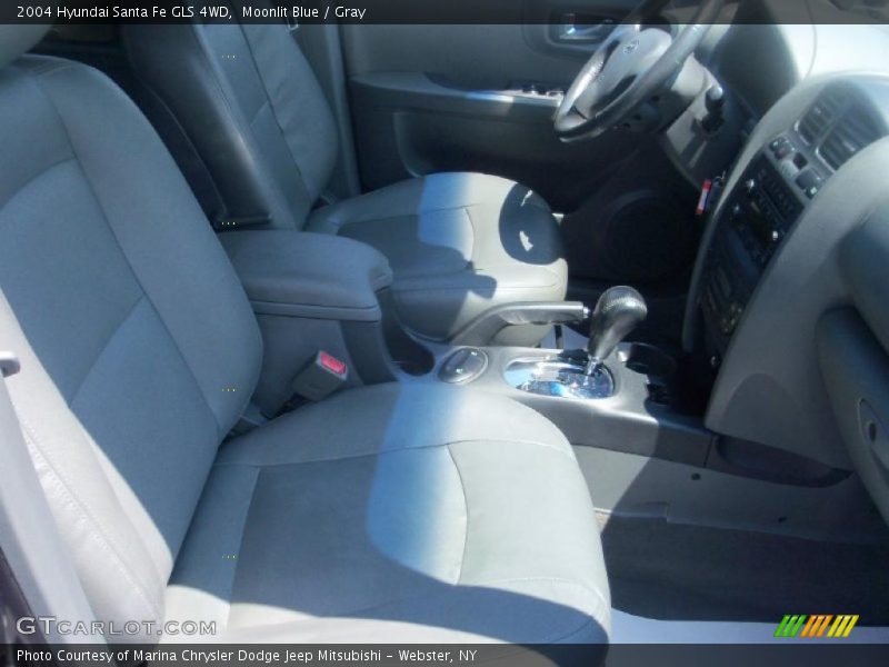 Moonlit Blue / Gray 2004 Hyundai Santa Fe GLS 4WD