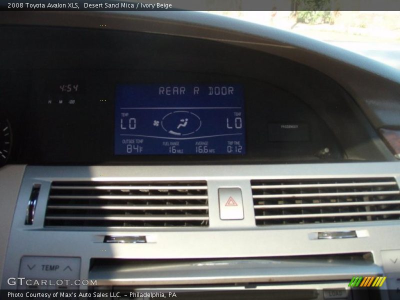Desert Sand Mica / Ivory Beige 2008 Toyota Avalon XLS