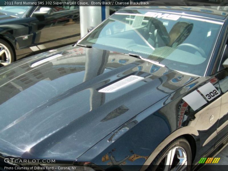 Ebony Black / Charcoal Black/Black 2011 Ford Mustang SMS 302 Supercharged Coupe