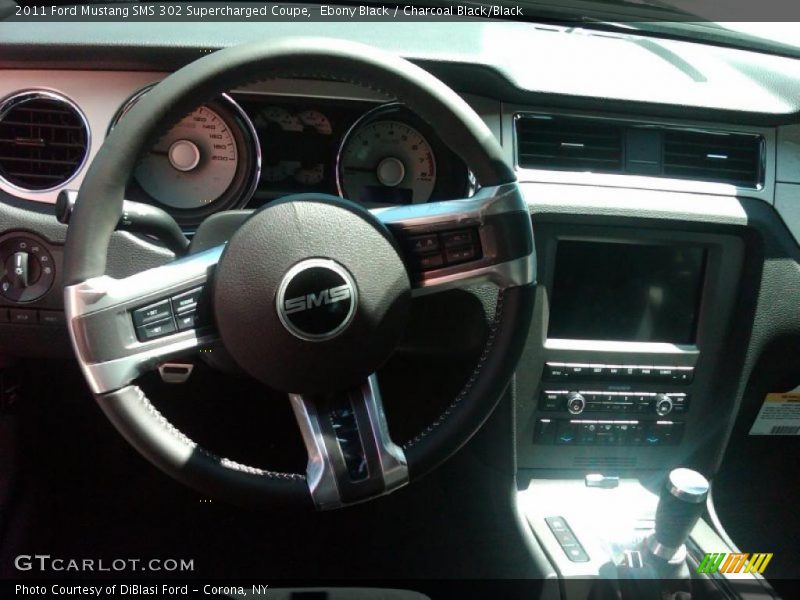 Ebony Black / Charcoal Black/Black 2011 Ford Mustang SMS 302 Supercharged Coupe