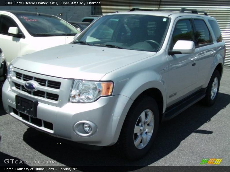 Silver Metallic / Charcoal 2008 Ford Escape Limited 4WD
