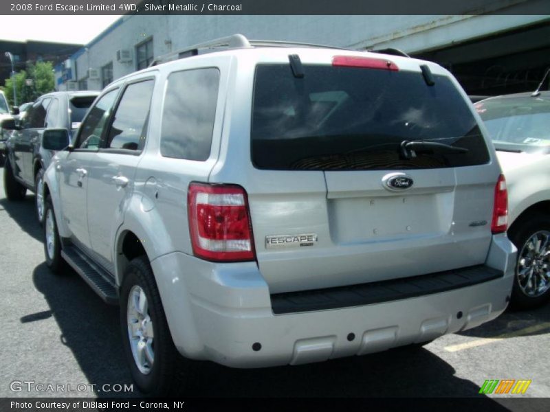 Silver Metallic / Charcoal 2008 Ford Escape Limited 4WD