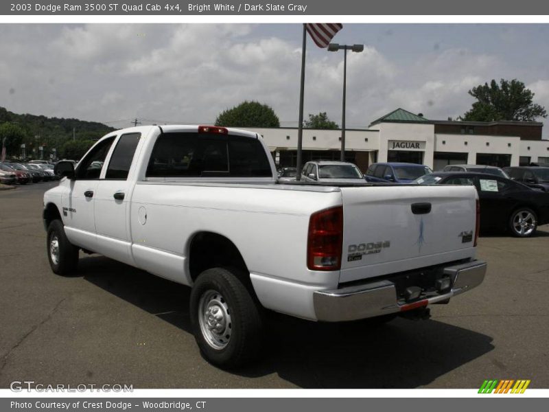 Bright White / Dark Slate Gray 2003 Dodge Ram 3500 ST Quad Cab 4x4