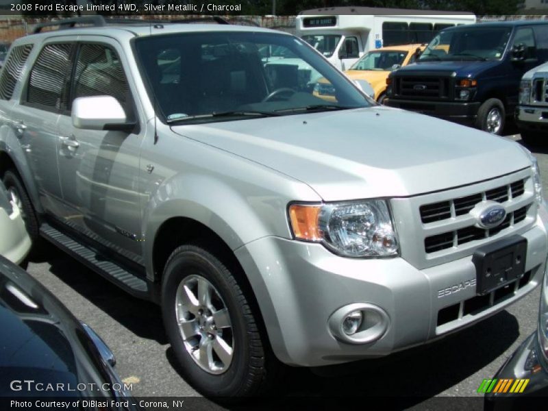 Silver Metallic / Charcoal 2008 Ford Escape Limited 4WD