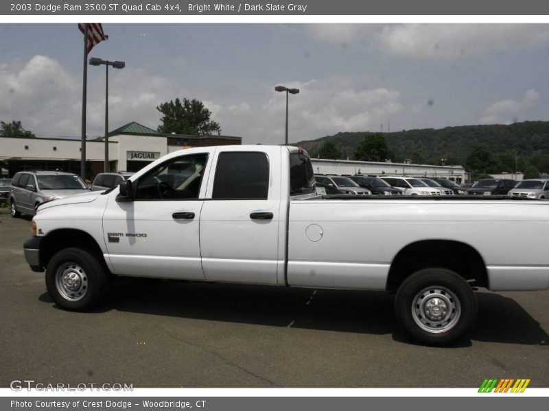 Bright White / Dark Slate Gray 2003 Dodge Ram 3500 ST Quad Cab 4x4