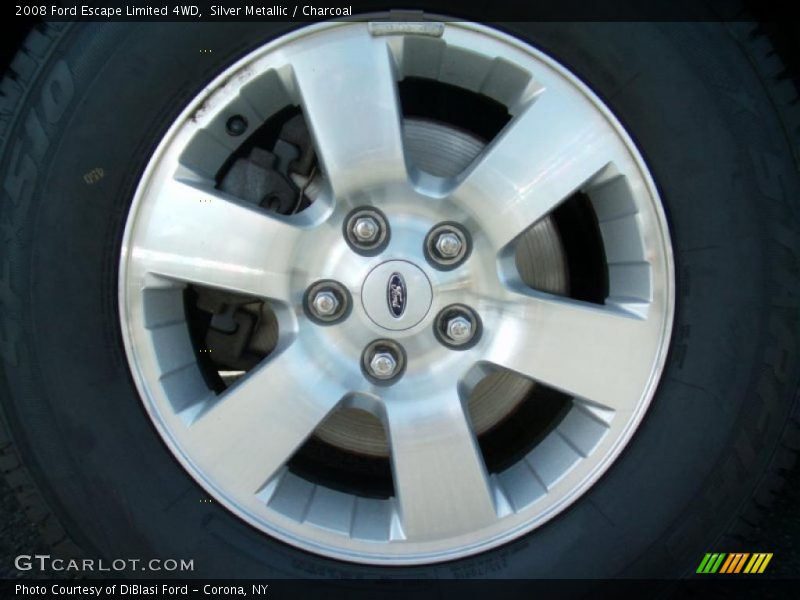 Silver Metallic / Charcoal 2008 Ford Escape Limited 4WD