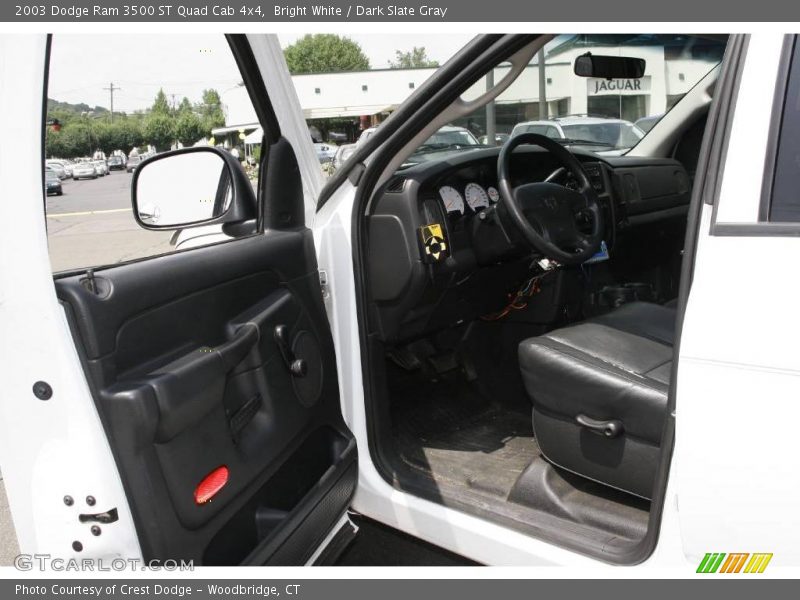 Bright White / Dark Slate Gray 2003 Dodge Ram 3500 ST Quad Cab 4x4