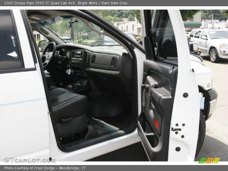 Bright White / Dark Slate Gray 2003 Dodge Ram 3500 ST Quad Cab 4x4