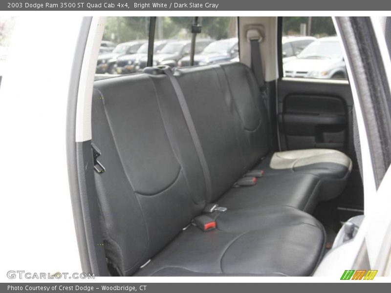 Bright White / Dark Slate Gray 2003 Dodge Ram 3500 ST Quad Cab 4x4