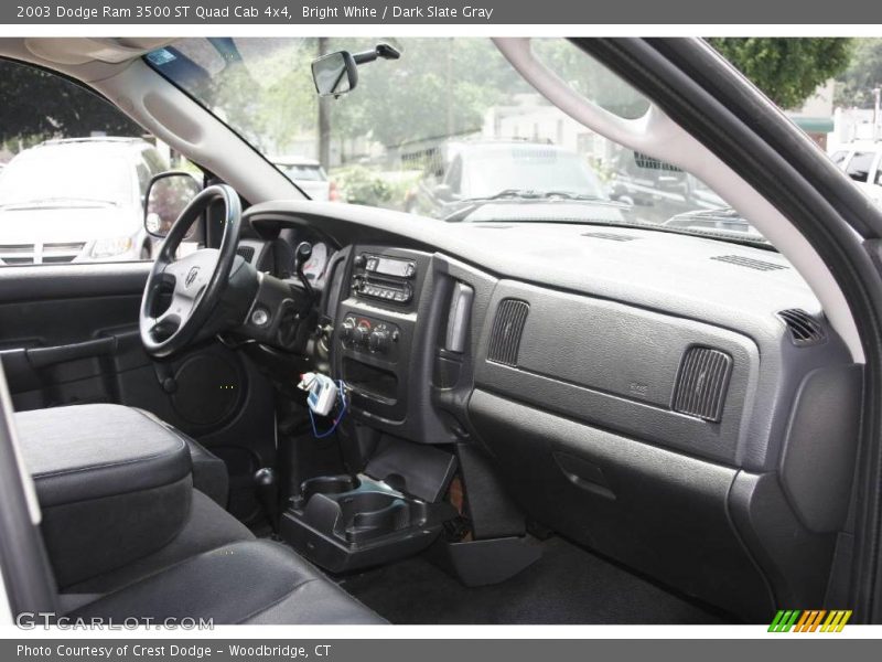 Bright White / Dark Slate Gray 2003 Dodge Ram 3500 ST Quad Cab 4x4