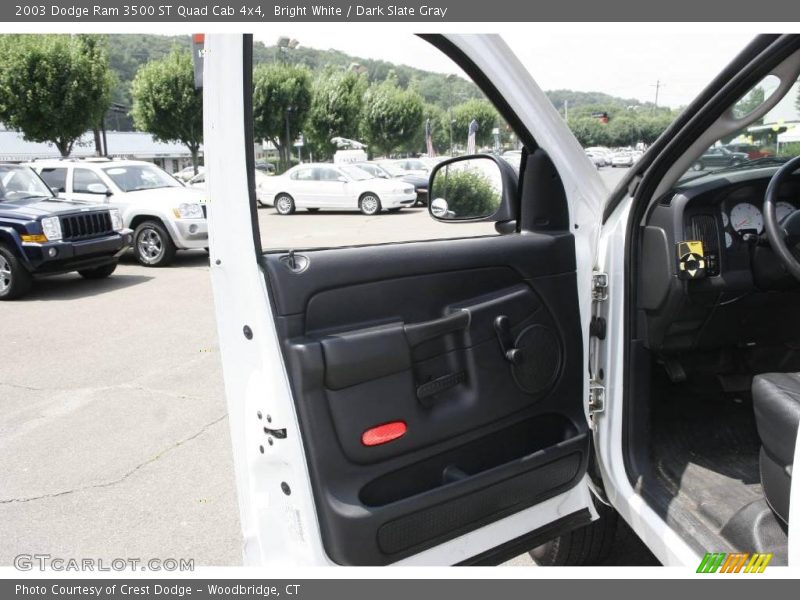 Bright White / Dark Slate Gray 2003 Dodge Ram 3500 ST Quad Cab 4x4