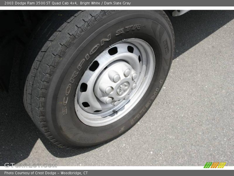 Bright White / Dark Slate Gray 2003 Dodge Ram 3500 ST Quad Cab 4x4