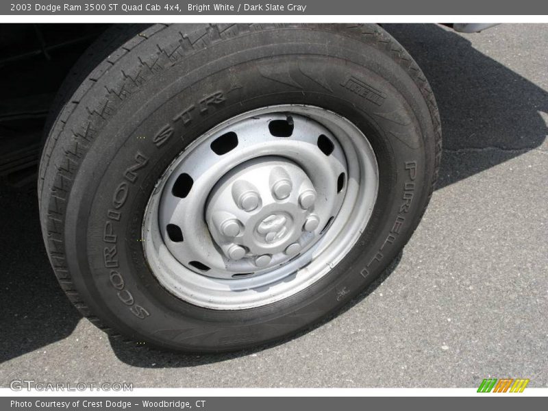 Bright White / Dark Slate Gray 2003 Dodge Ram 3500 ST Quad Cab 4x4