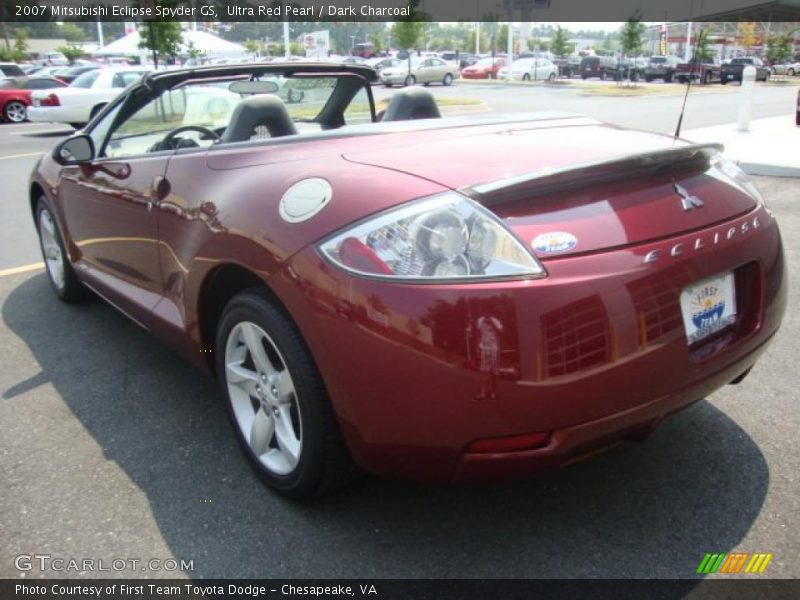 Ultra Red Pearl / Dark Charcoal 2007 Mitsubishi Eclipse Spyder GS