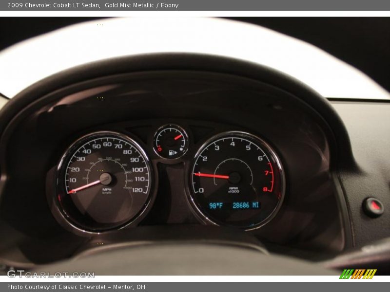 Gold Mist Metallic / Ebony 2009 Chevrolet Cobalt LT Sedan