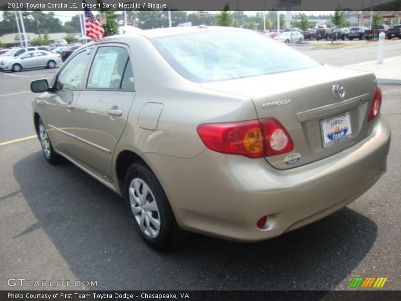 Desert Sand Metallic / Bisque 2010 Toyota Corolla LE