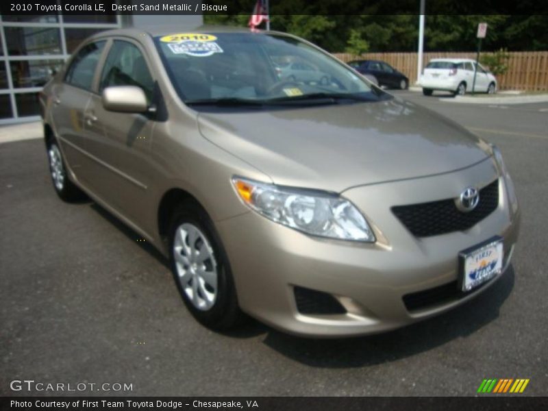 Desert Sand Metallic / Bisque 2010 Toyota Corolla LE