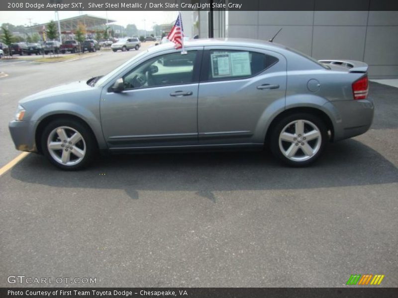 Silver Steel Metallic / Dark Slate Gray/Light Slate Gray 2008 Dodge Avenger SXT