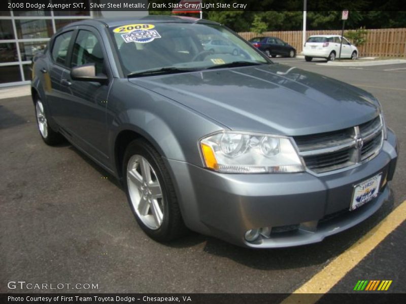 Silver Steel Metallic / Dark Slate Gray/Light Slate Gray 2008 Dodge Avenger SXT