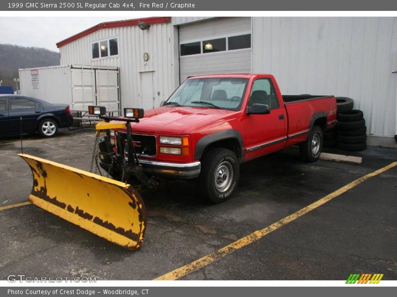 Fire Red / Graphite 1999 GMC Sierra 2500 SL Regular Cab 4x4