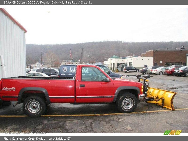 Fire Red / Graphite 1999 GMC Sierra 2500 SL Regular Cab 4x4