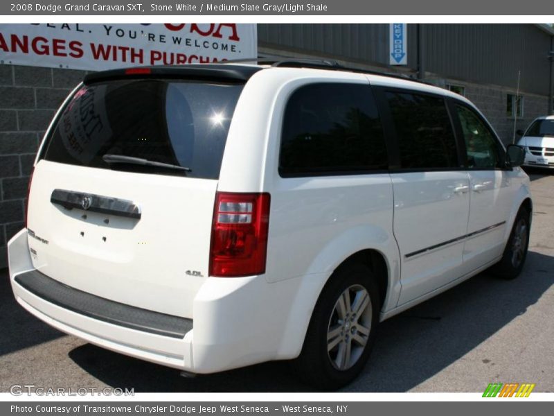 Stone White / Medium Slate Gray/Light Shale 2008 Dodge Grand Caravan SXT