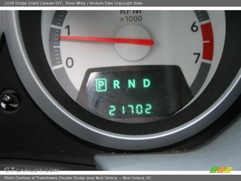 Stone White / Medium Slate Gray/Light Shale 2008 Dodge Grand Caravan SXT