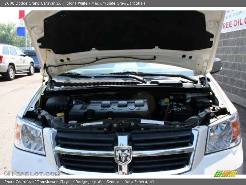 Stone White / Medium Slate Gray/Light Shale 2008 Dodge Grand Caravan SXT