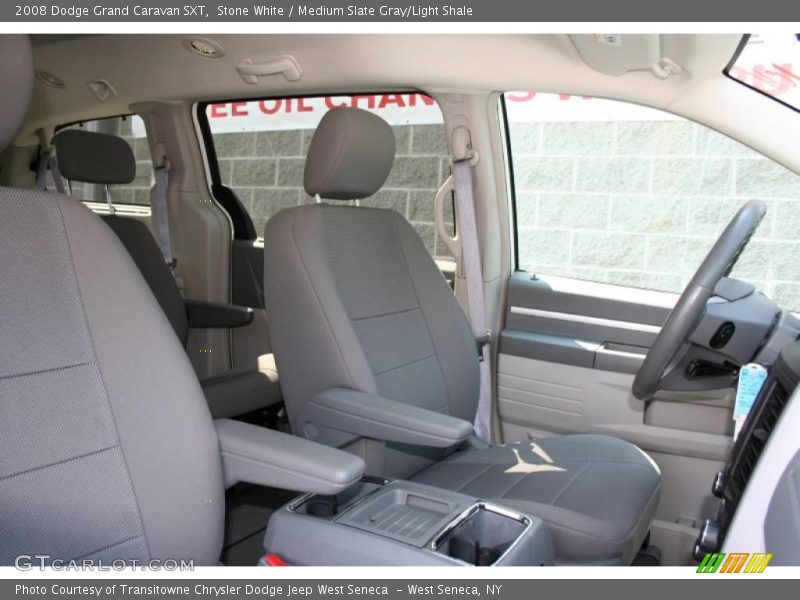 Stone White / Medium Slate Gray/Light Shale 2008 Dodge Grand Caravan SXT