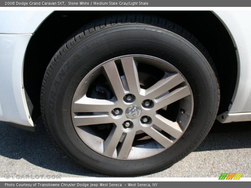 Stone White / Medium Slate Gray/Light Shale 2008 Dodge Grand Caravan SXT