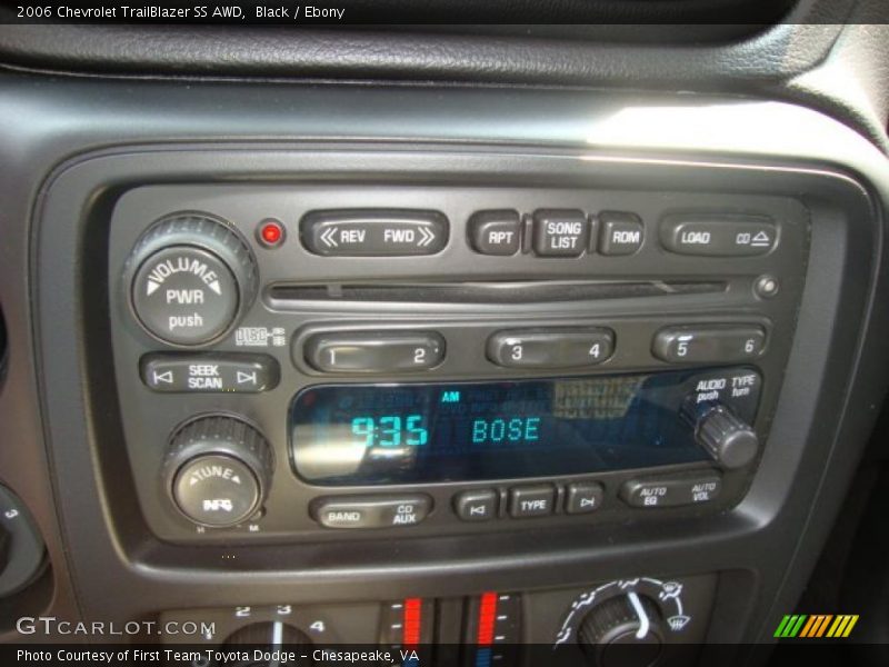 Black / Ebony 2006 Chevrolet TrailBlazer SS AWD