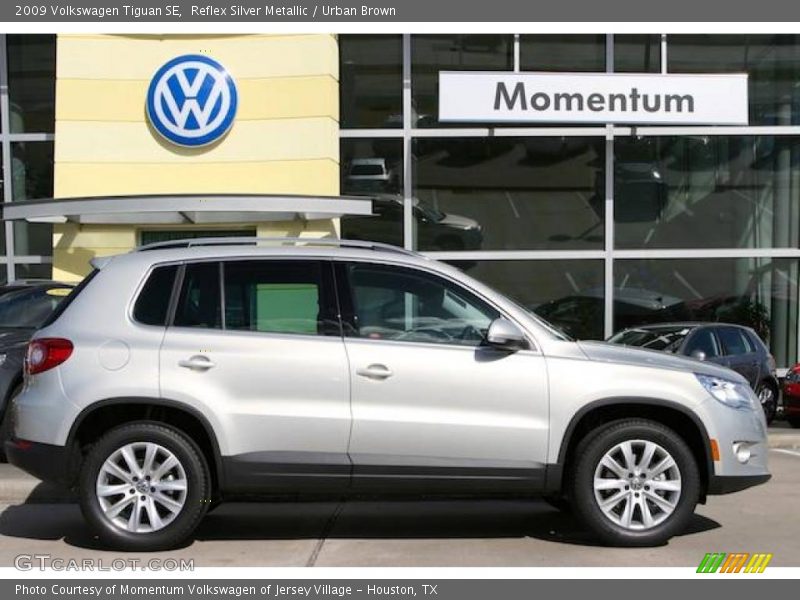 Reflex Silver Metallic / Urban Brown 2009 Volkswagen Tiguan SE