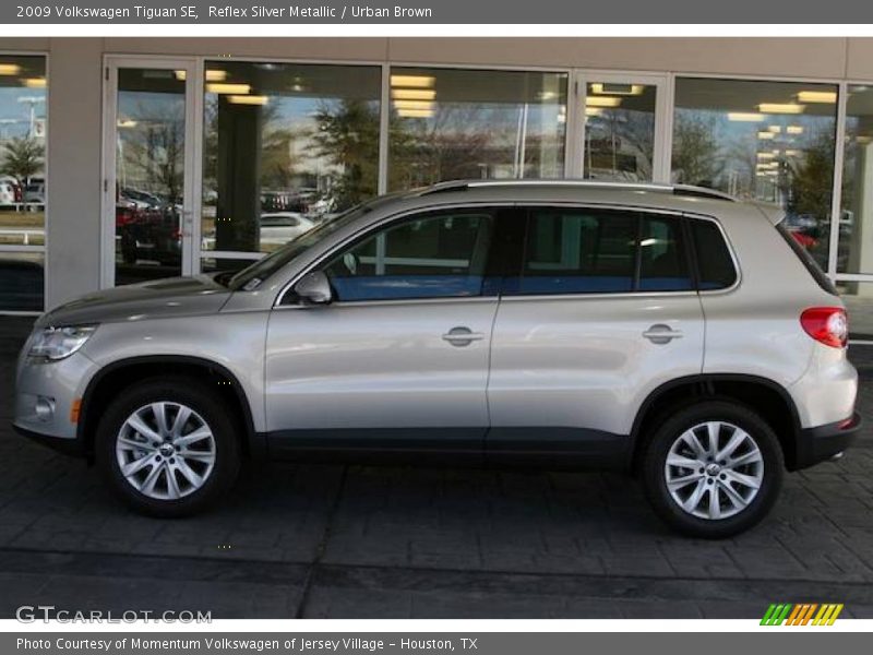 Reflex Silver Metallic / Urban Brown 2009 Volkswagen Tiguan SE